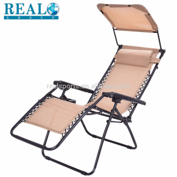 Chaise se pliante flexible pour la chaise se pliante extérieure de plage de chaise de chaise avec l&#39;auvent